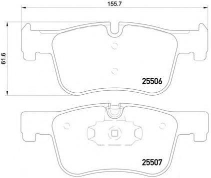 Buy 34116850568 BMW Brake Pad Easy Installation Auto Brake System Long Lasting online manufacture