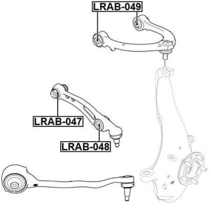Buy LRAB049 Suspension Parts Control Arm Bushing online manufacture