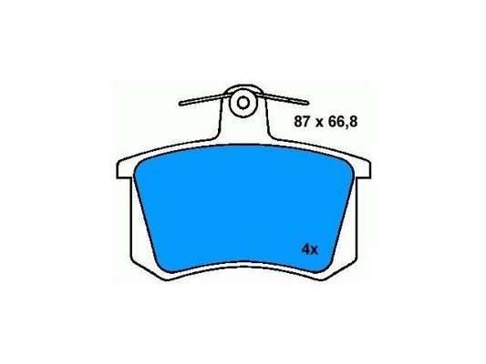 4A0698451 BMW Brake Pad