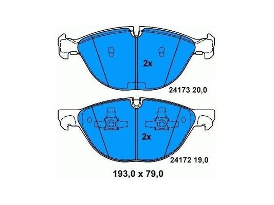 X6 E71 BMW Front Brake Pads 34116778048 Rust Prevention Rustproof