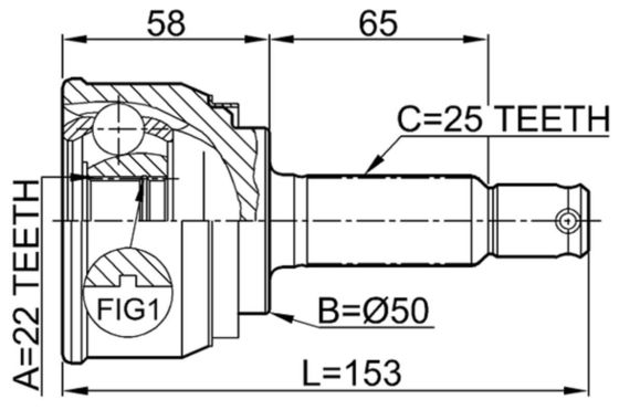 4950721000 Transmission Parts C.V Joint